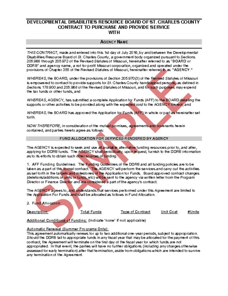 Sample Contract For Services from www.ddrb.org