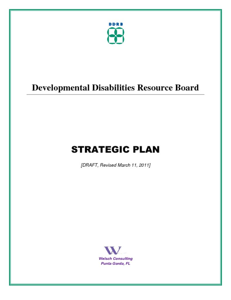 DDRB Draft Strategic Plan Released for Comment