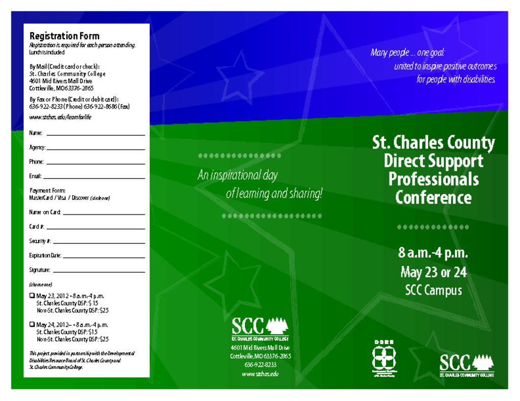 Direct Support Conference May 23 and 24, 2012