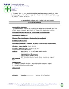 thumbnail of Board Meeting Public Notice 04-20-17