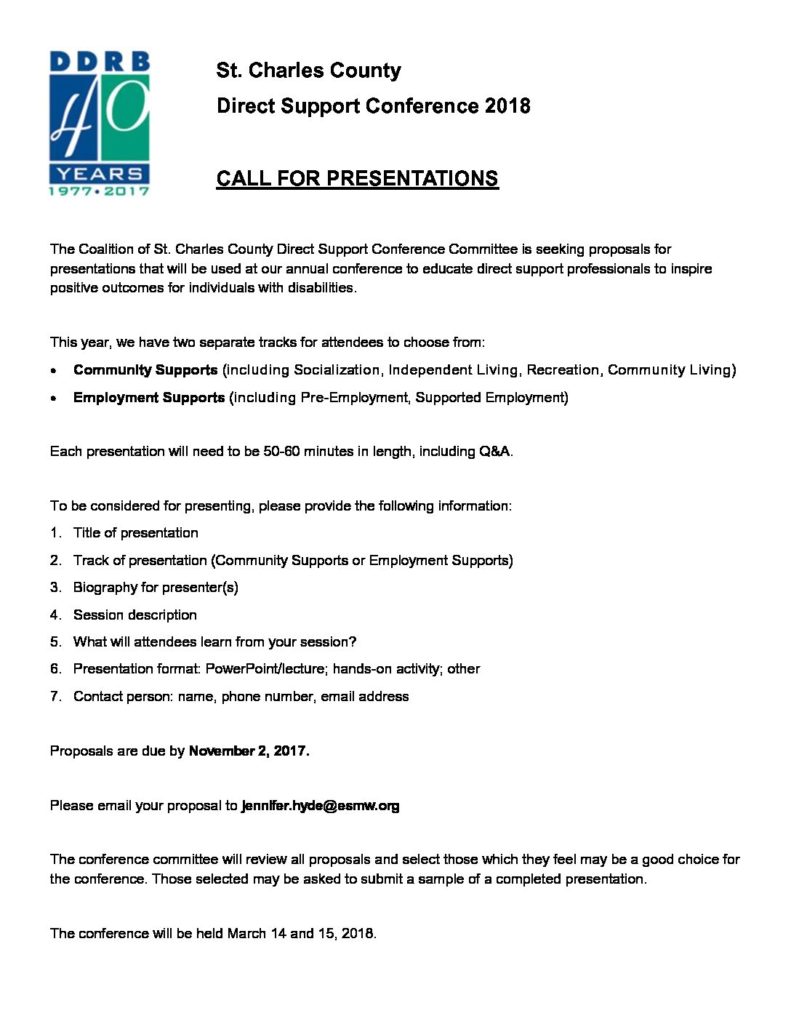 DDRB – Developmental Disabilities Resource Board of St. Charles County