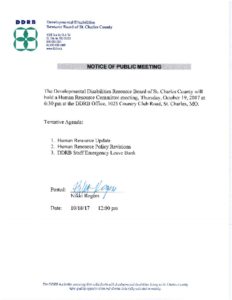 thumbnail of Notice of Public Meeting 10-19-2